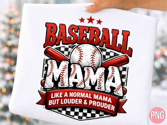 Baseball Mama Louder and Prouder PNG: A Design Asset