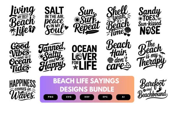 Beach Life SVG Bundle: Coastal Creativity for Modern Designers