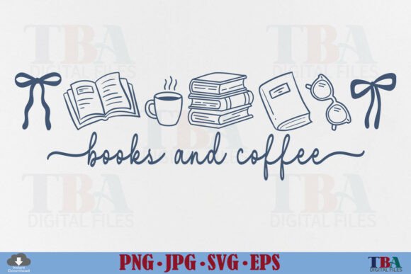 Books and Coffee SVG: A Designer's Quote Asset