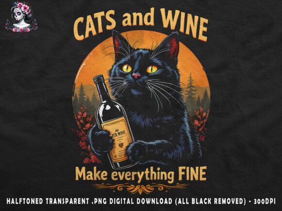 Cats and Wine Make Everything Fine: A Design Asset for Cozy Branding