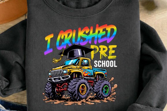 Celebrate Milestones with the I Crushed Preschool Monster Truck PNG