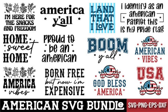 Elevate Your Designs with the American SVG Bundle