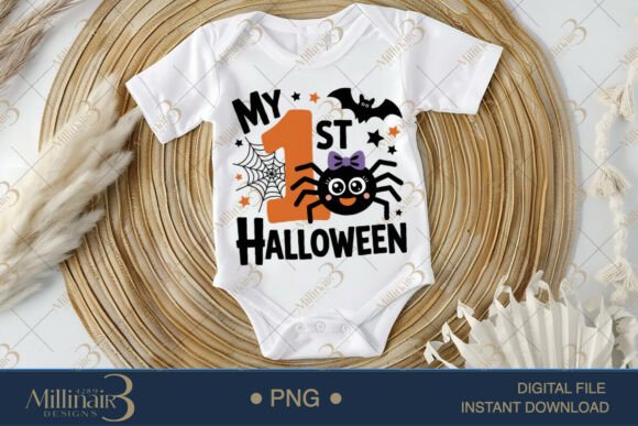 My First Halloween PNG: Designing a Cherished Baby Onesie