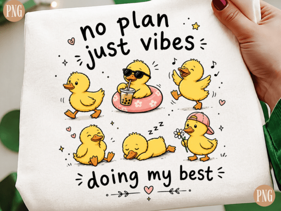No Plan Just Vibes PNG | Doing My Best C