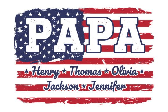 Papa Patriotic Flag SVG: Elevate Your Patriotic Design Projects