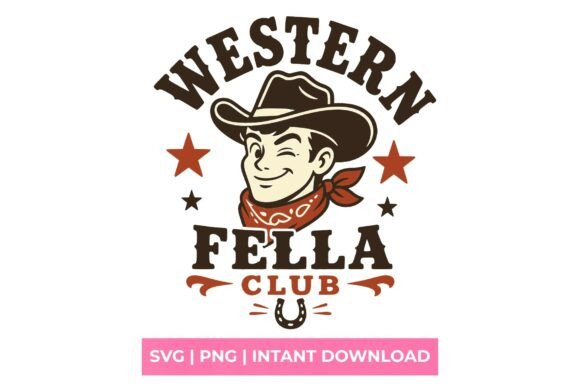 Western Fella Club Cowboy SVG: A Modern Design Asset