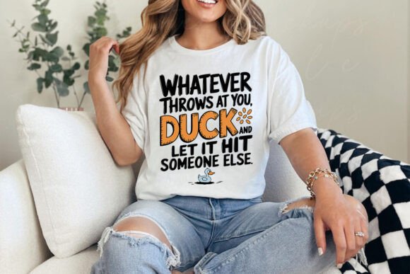 Whatever Life Throws at You: A Retro Duck SVG Design